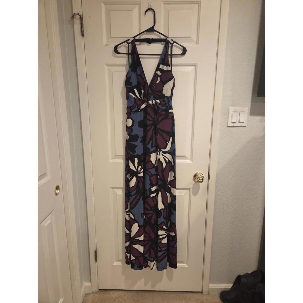 Nine West Floral Pattern Maxi Dress Size 6 - Picture 1 of 14